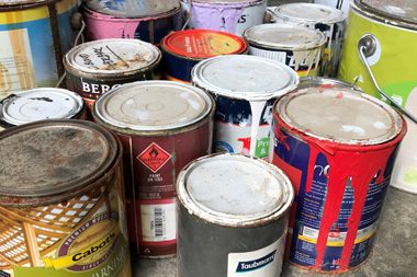 throw away paint residues throw away paint residues